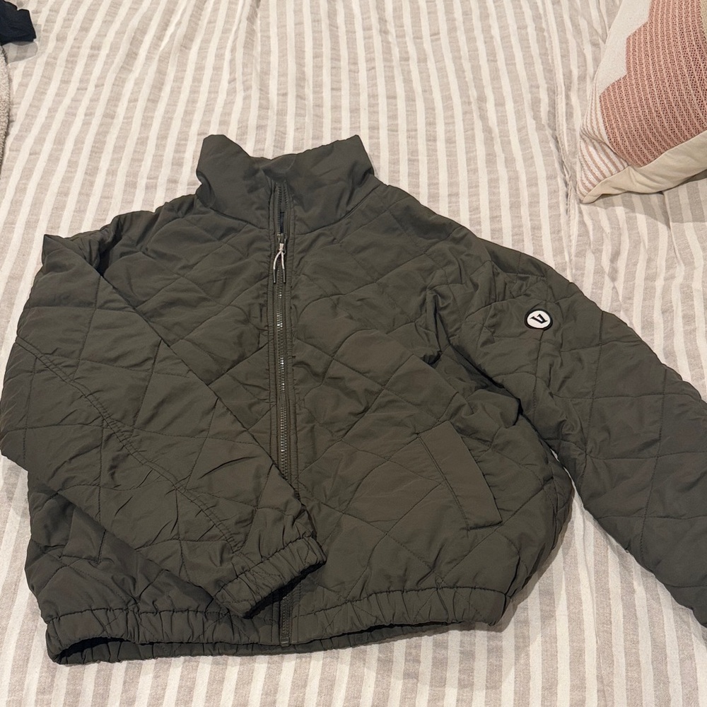 VUORI Quilted Green Jacket